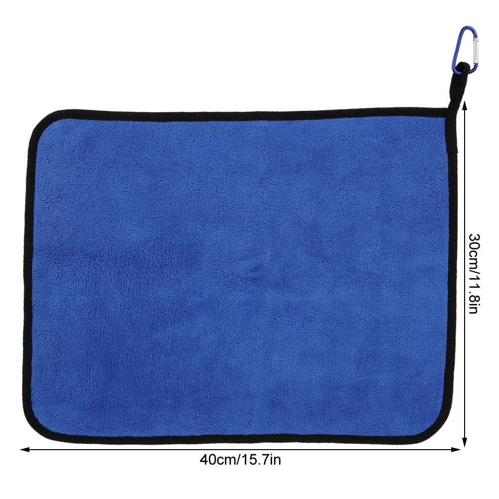 Prosop Gros de Pescuit din Bumbac Pur, Prosop cu Absorbție a Apei cu Două Fețe, cu Cârlig Metalic(Prosop de pescuit )