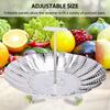 Good-Stainless Steel Folding Vegetable Steamer Basket,Insert For Cooking Food,Expandable To Fit Various Size Pot