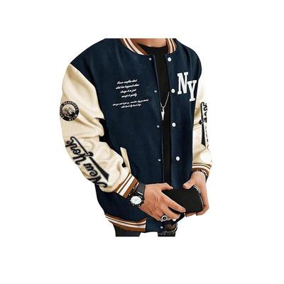 Baseballjacke Herbst und Winter Verdickte Modejacke Digital bedruckte Baseballjacke