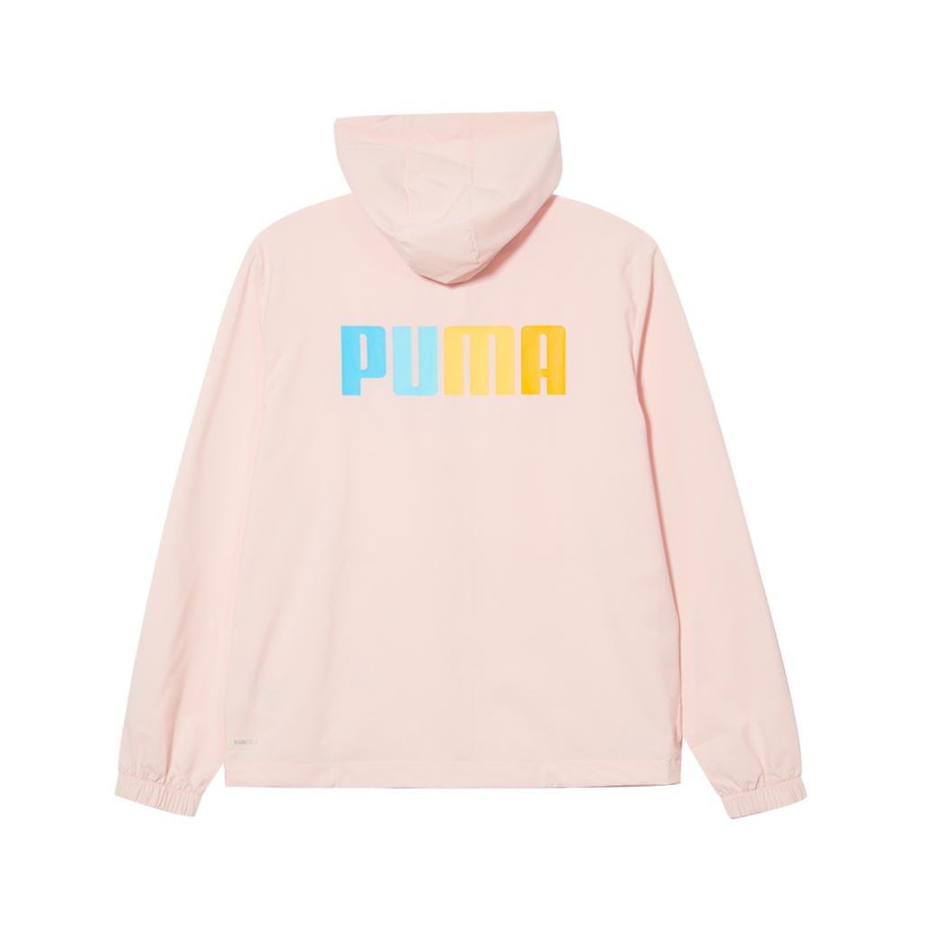 Puma Casual Minimalist Color-Block Woven Hooded Sports Jacket Unisex Jacket Pink 678013-66