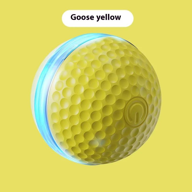 

Новые электрические игрушки-мячи для кошек, автоматические катящиеся умные игрушки для кошек со светодиодными лампами, перезаряжаемые через USB, умные интерактивные игрушки для кошек для кошек в помещении, аксессуары для кошек жёлтый