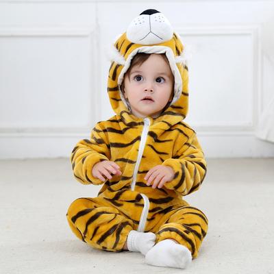 Winter Children's Flannel Jumpsuit, Cute Baby Climbing Suit