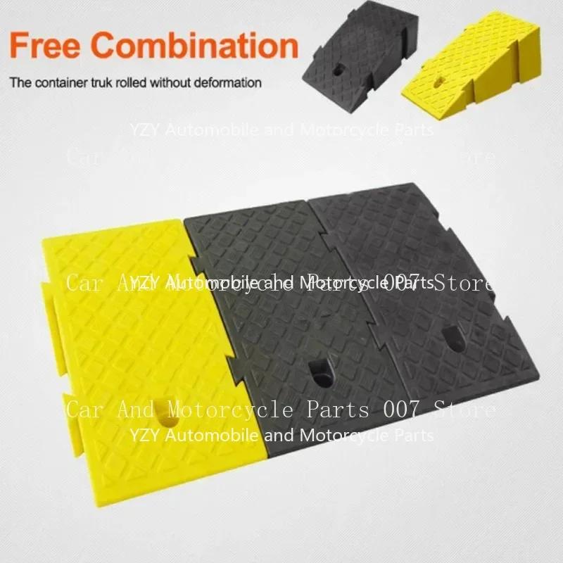 Curb Ramp High-strength Hard Plastic Door Sill Ramp Step Pad Portable Lightweight Threshold Kit Set For Car Bike Motorcycle