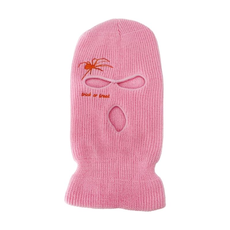 Embroidery Spider Face Mask Motorcycle Tactical Face Cover Balaclava Ski Mask Full Face Mask Cosplay Halloween Mask