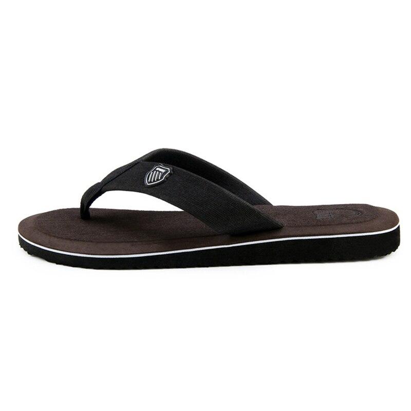 Herresko Nyankommet Sommer Herre Flip Flops Høykvalitets strandsandaler Anti-skli Zapatos Hombre Casual Engros Herre tøfler