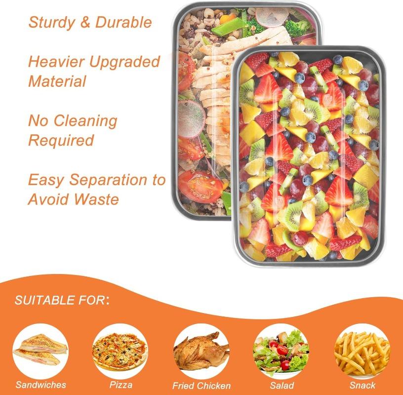10/30PCS Plastic Bento Box Food Lunch Box Disposable Salad Fruit Storage Box Meal Prep Containers Square Leakproof Takeout Bento