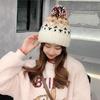 Thickened Winter Hat Warm Beanie Hats Fashion Pompoms Hat Women
