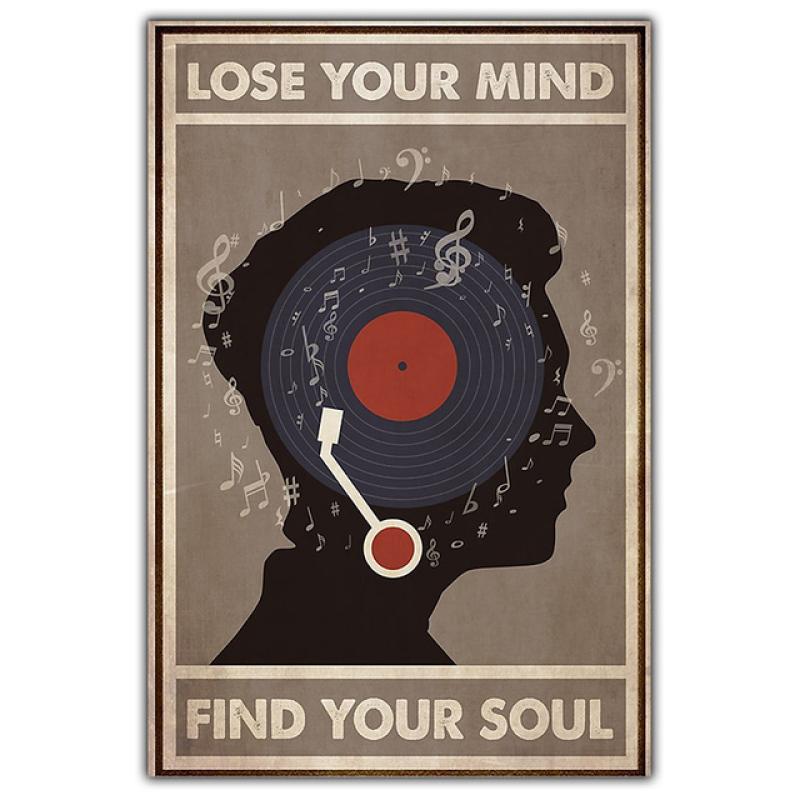 Vintage Abstrakte Kunst Figur Leinwandbild Mode Wandkunst Poster Schallplatte Musik Tänzer Wohnzimmer Heimdekoration Wandbild