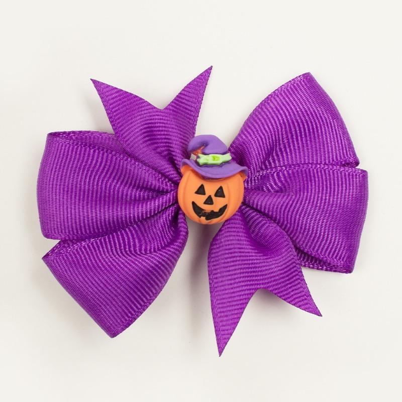 

New Halloween baby hairpin, Easter pumpkin baby v-bow hairpin, children s hair accessories