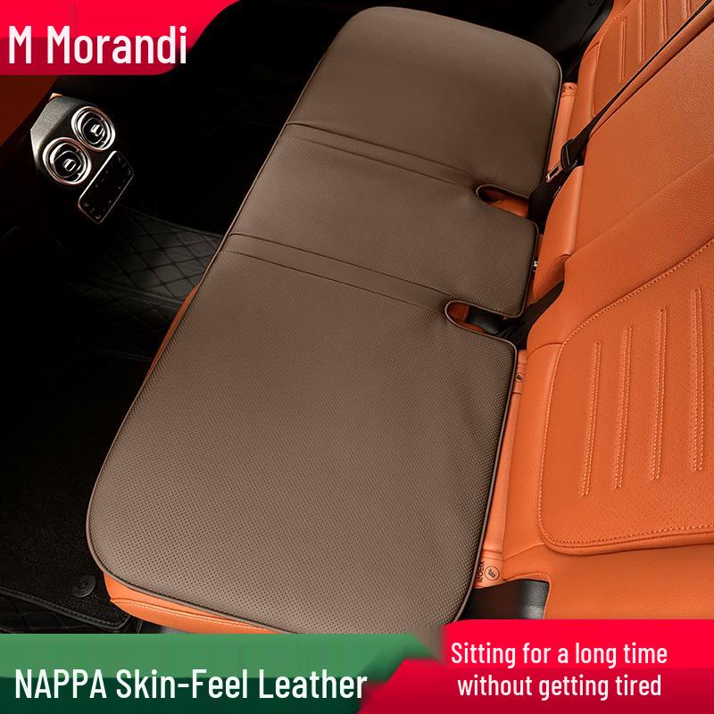 Morandi Nappa Leather All-Season Car Seat Cushion for Mercedes-Benz E-Class/C-Class/GLC/GLB/GLE