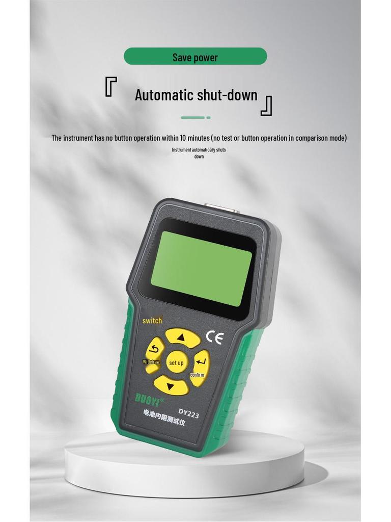 Duo Yi Battery Life & Internal Resistance Tester for Lead-Acid and 18650 Lithium Batteries