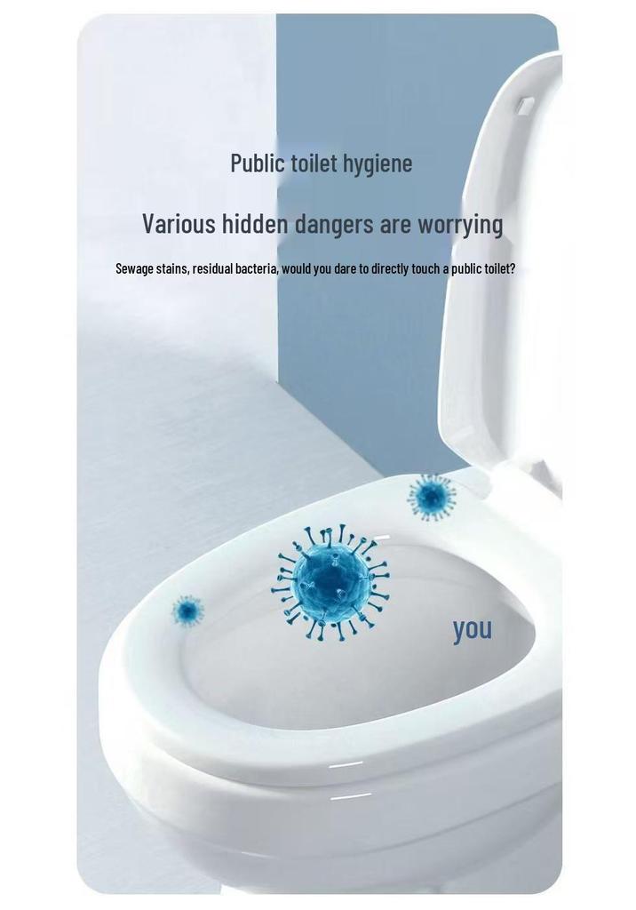 Portable Disposable Waterproof Toilet Seat Covers - Non-Woven, Stain-Proof, Ideal for Travel & Postpartum Use