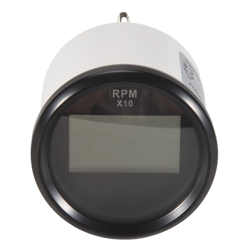 Portable Boat LED Digital Tachometer Engine Hour Meter Marine Outboard RV RPM Meter Gauge чёрный