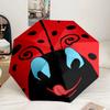 Ladybug Pattern Design Umbrella 8-Frame for Travel, Camping, Casual Lightweight Portable Umbrella, Essential for Every Family Holidays Gift