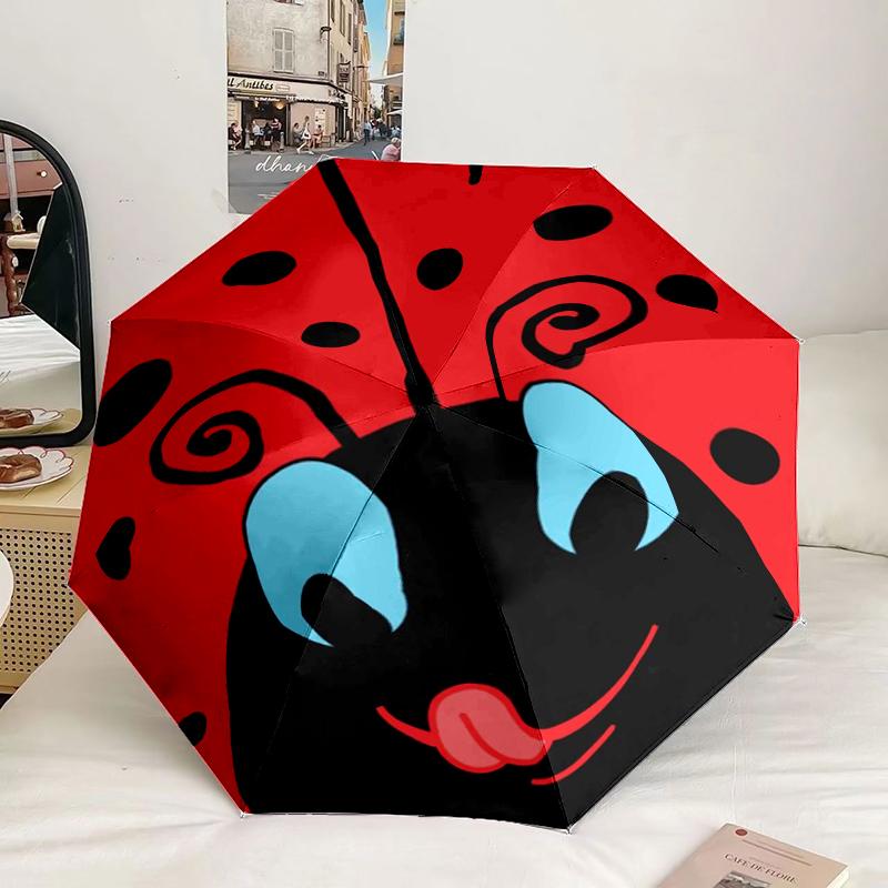 

Ladybug Pattern Design Umbrella 90-Frame for Travel, camping, Casual Lightweight Portable Umbrella, Essential for every family Holidays Gift