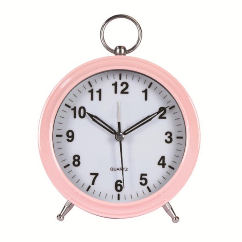 Popular Round Lifting Clock Cartoon Candy Color Cute Children's Alarm Clock Time Meter Digital Home Use