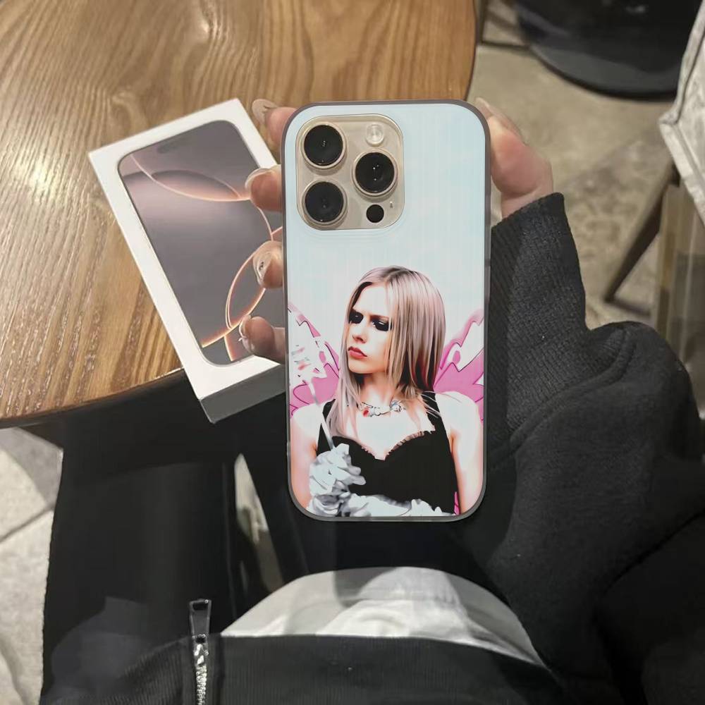 Avril Ramona Lavigne Phone Case For IPhone 16 15 17 Pro 11 12 13 14 Pro Max Plus Soft Ripple Silicone Cover Shell