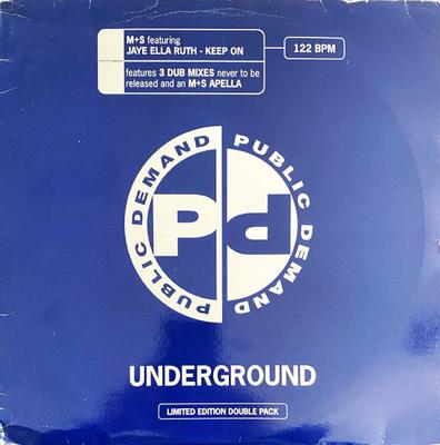 12inch Record M&S, JAYE ELLA RUTH - Keep On PPDT15 Public Demand 1995 US Dance & Electronica Used
