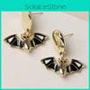 Halloween Bat Pendant Earrings With Electroplated Finish For Female Party Accessories
