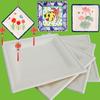 20pcs Square Disposable Paper Plates Cake Food Dishes Children Drawing DIY Crafts ToysM 20cm