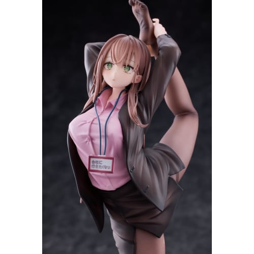 MAGI ARTS Surprisingly Flexible Office Lady Who Doesn't Want to Go to Work Pink Shirt VER. Standard Edition 1/6 Scale PVC & ABS Painted Complete Figur