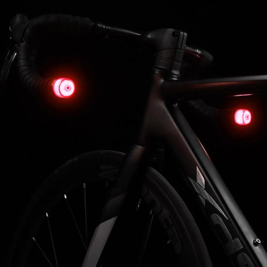 Bicycle Handlebar End Light USB Rechargeable Super Bright Waterproof Lightweight Road Mountain Bike Riding Mini LED Warning Lamp Bike