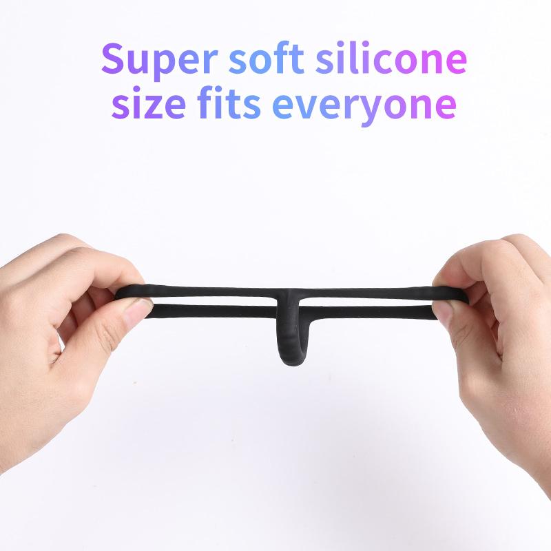 2022 NEW Night Penis Ring Reusable Silicone Semen Cock Ring Penis Enlargement Delayed Ejaculation Sex Toys for Men