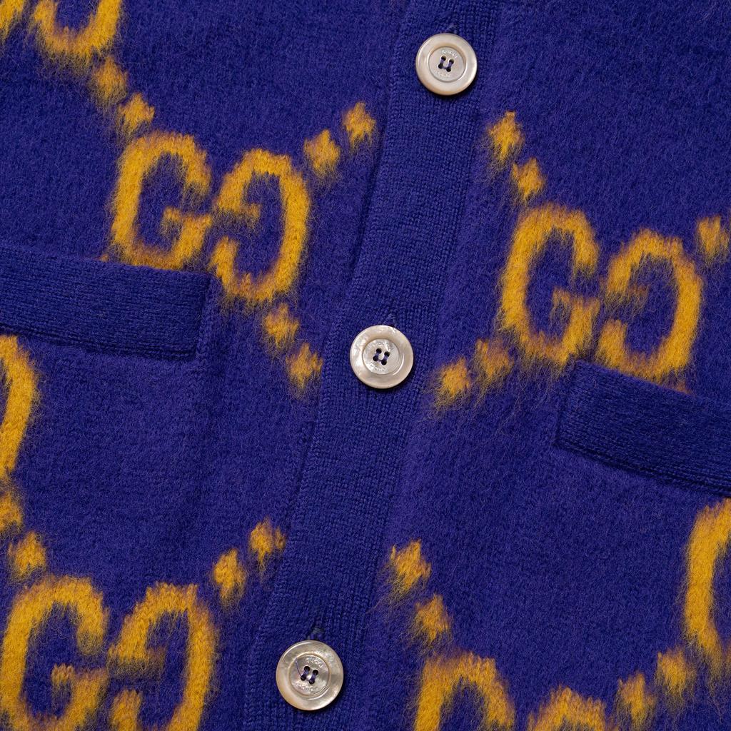 GUCCI Gg Intarsia Knit Cardigan 764738-XKDPB-5673
