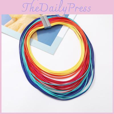 Retro Ethnic Style Multilayer Leather Choker With Alloy Accents For Women