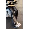 American retro black tie-dye jeans men's spring and autumn high-end cleanfit pants loose straight trousers