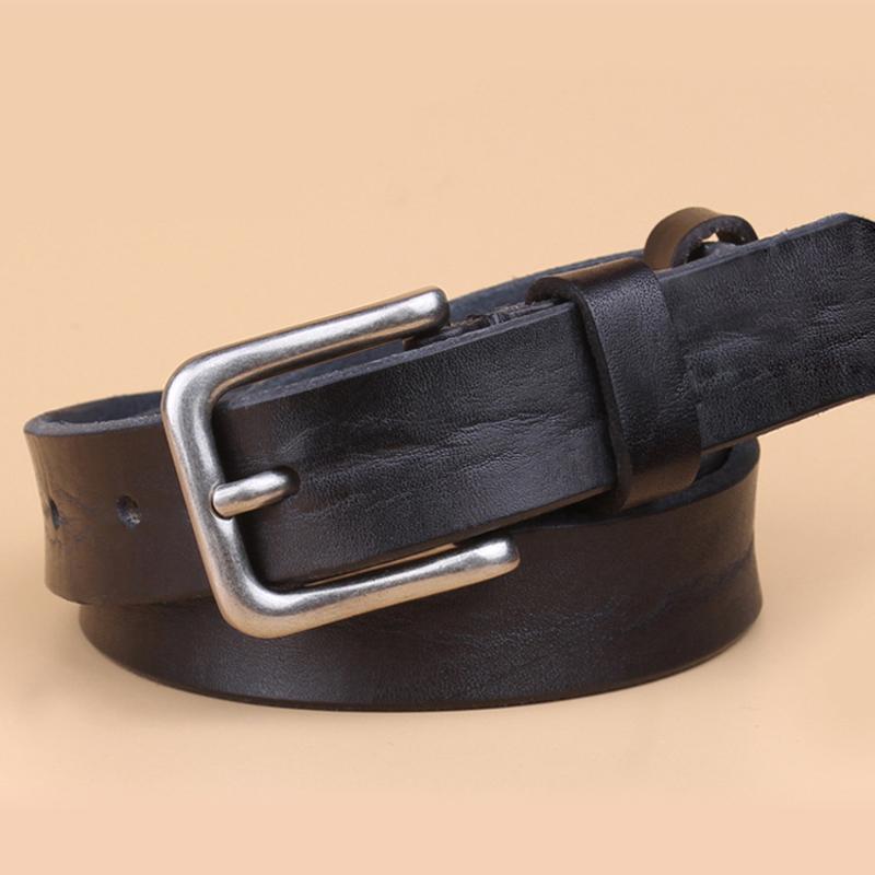 2.2CM Pin Buckle Full Grain 100% Genuine Leather Womens Belts Luxury Designer Belt for Leans Women High Quality Cowskin Strap