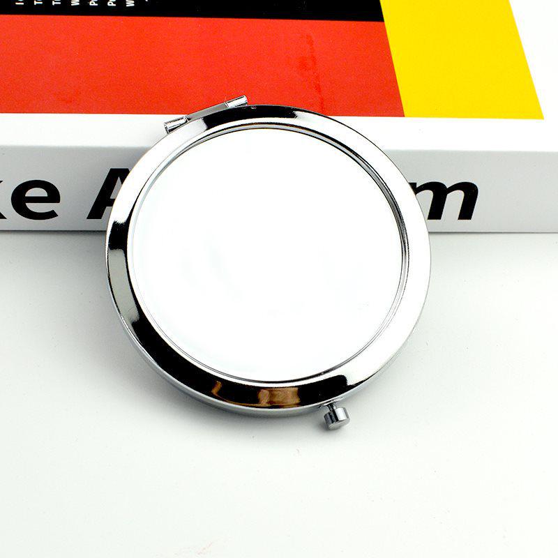Double-Sided Folding Makeup Mirror with Rose Gold Base and Custom Company Logo