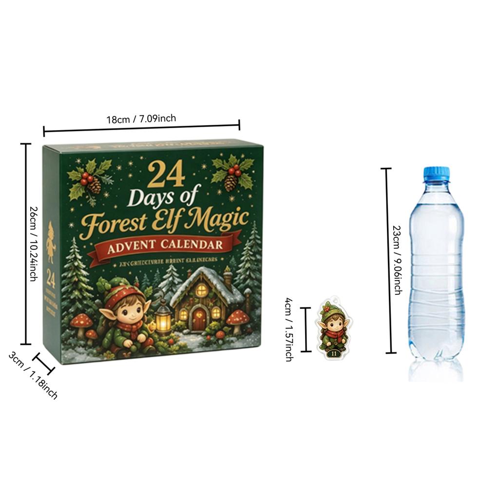 Forest Christmas Advent Calendar Days for Holiday Countdown