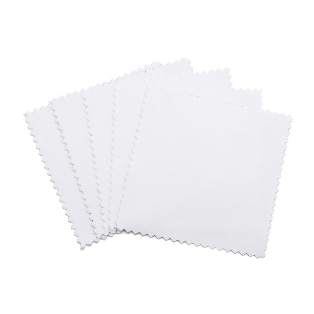 

Square Jewelry Polishing Cloth Fabric Jewelry Care Cloths Portable Silver Polishing Cloth