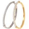 Summer Fashion Stainless Steel 18K Gold-Plated Bracelet Set for Women - Elegant, Simple Jewelry