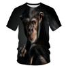 T-shirt da uomo Monkey Gorilla Maglietta a maniche corte con stampa digitale 3D T-shirt estive da uomo