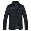 Parka invernale da uomo in peluche spesso con collo alto, giacca alla moda da uomo, cappotto parker caldo e spesso con cerniera, soprabito imbottito per uomo