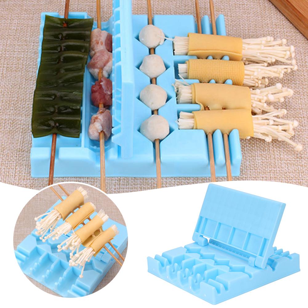 Multifunction BBQ Barbecue Meat Skewer Device Machine Household Grilling Skewer Mold For Outdoor BBQ