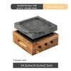 Volcanic Rock Barbecue Plate Japanese Barbecue Stove Beef Steak Plate High Temperature Stone Grill Plate Stone Baking Tray