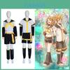 Fantasia Cosplay de Kagamine Rin/Len Para Halloween e Festa a Fantasia