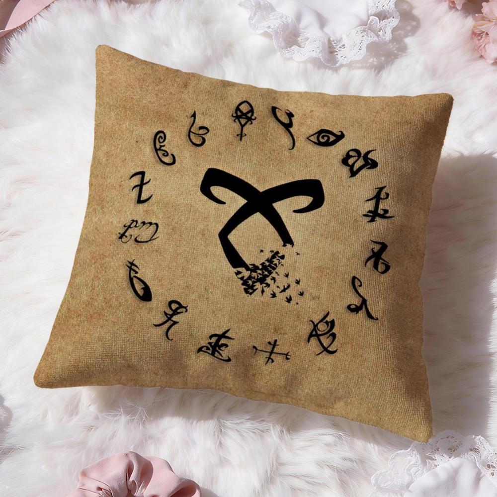 S-ShadowhuntersS Cushion Cover Premium Comfort Reversible Pillow Cove -Two in One Design for Any Room & Car Interior
