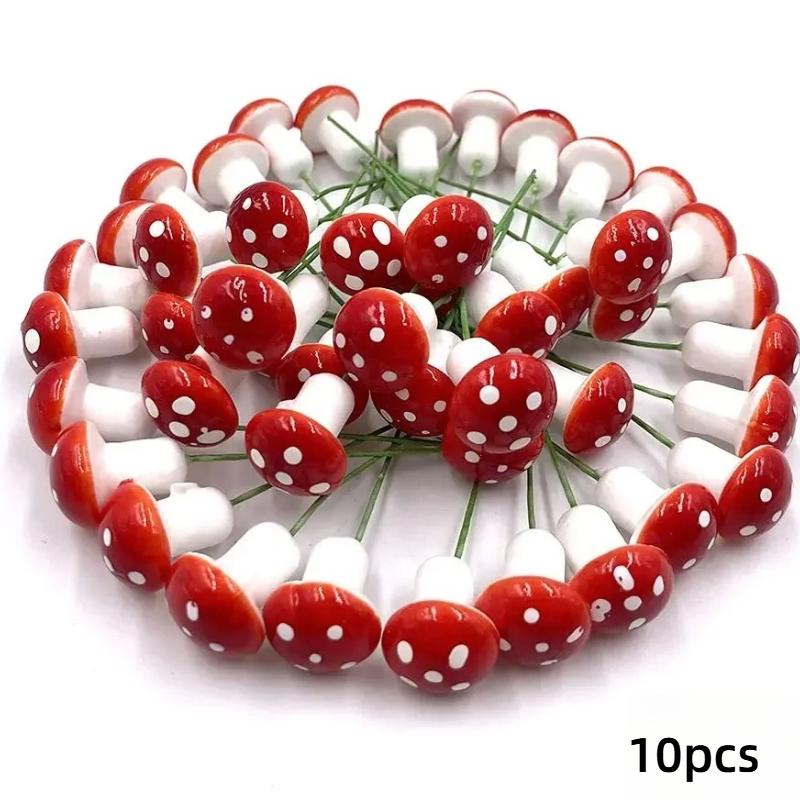 

Миниатюры Искусственный Пенопластовый Гриб Садовая Фея Бонсай Растение Горшок Гриб Смола Ремесло Декор для DIY Микро Украшений Принадлежности 2cm красный