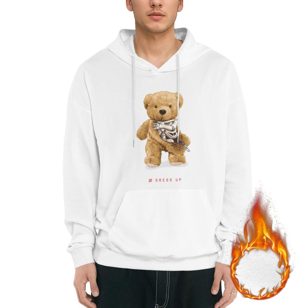 1 Pack Men’s Cozy Warm Pullover Hoodie Soft Fleece Lined Hooded Sweatshirt Winter Everyday Casual Streetwear M-3XL