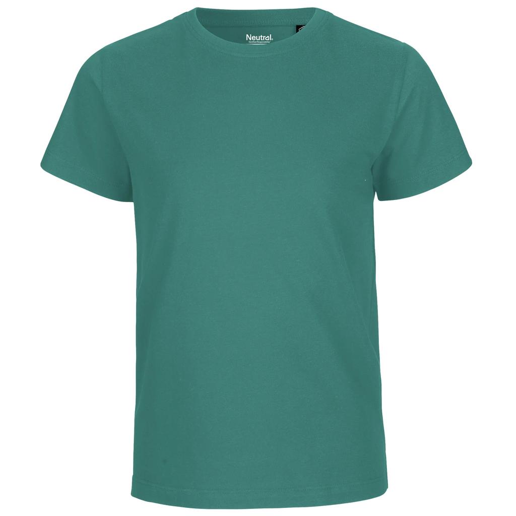 Neutrales Kinder-Kurzarm-T-Shirt