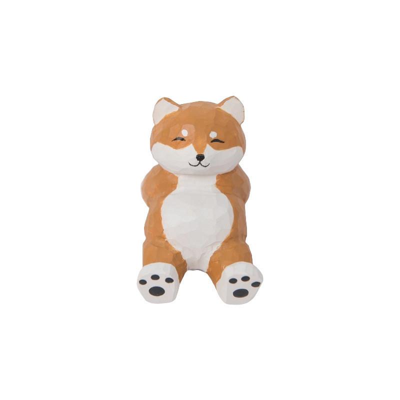 

Wooden Finance Dog Phone Holder With Modern Minimalist Style For Gift And Travel коричневий