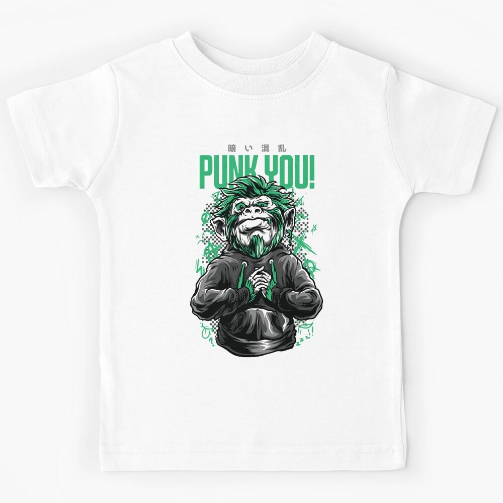 Punk You - Music Rock Poster for Punk lover and Monkey Illustration Kids T-Shirt 160
