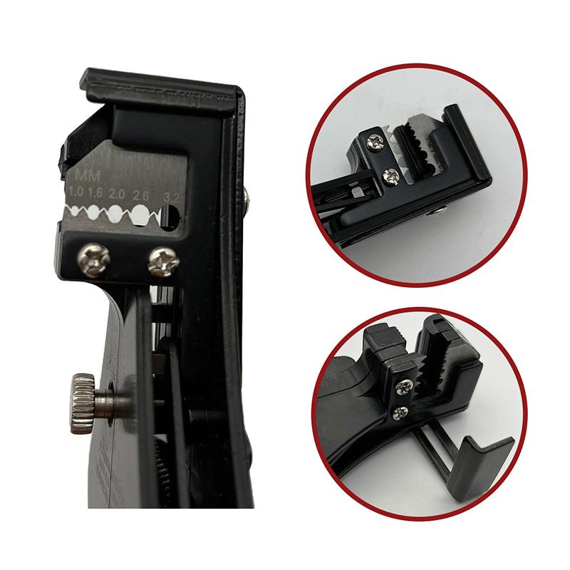 Multi-Function Wire Stripper Automatic Cable Cutter & Crimping Tool For Fiber Optic Coaxial & Electrical Wires