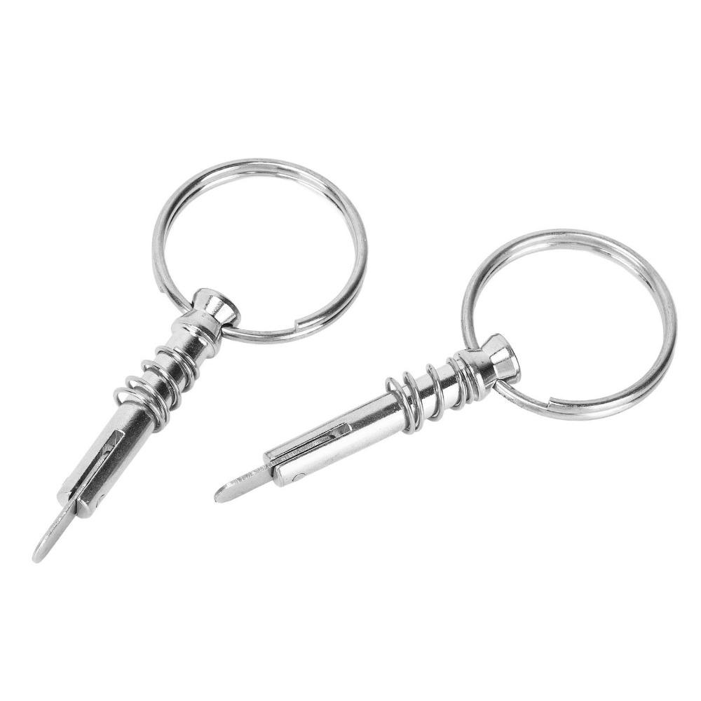 2PCS 316 Stainless Steel Quick Release Pin Corrosion Resistant Bimini Top Pin for Ship Building