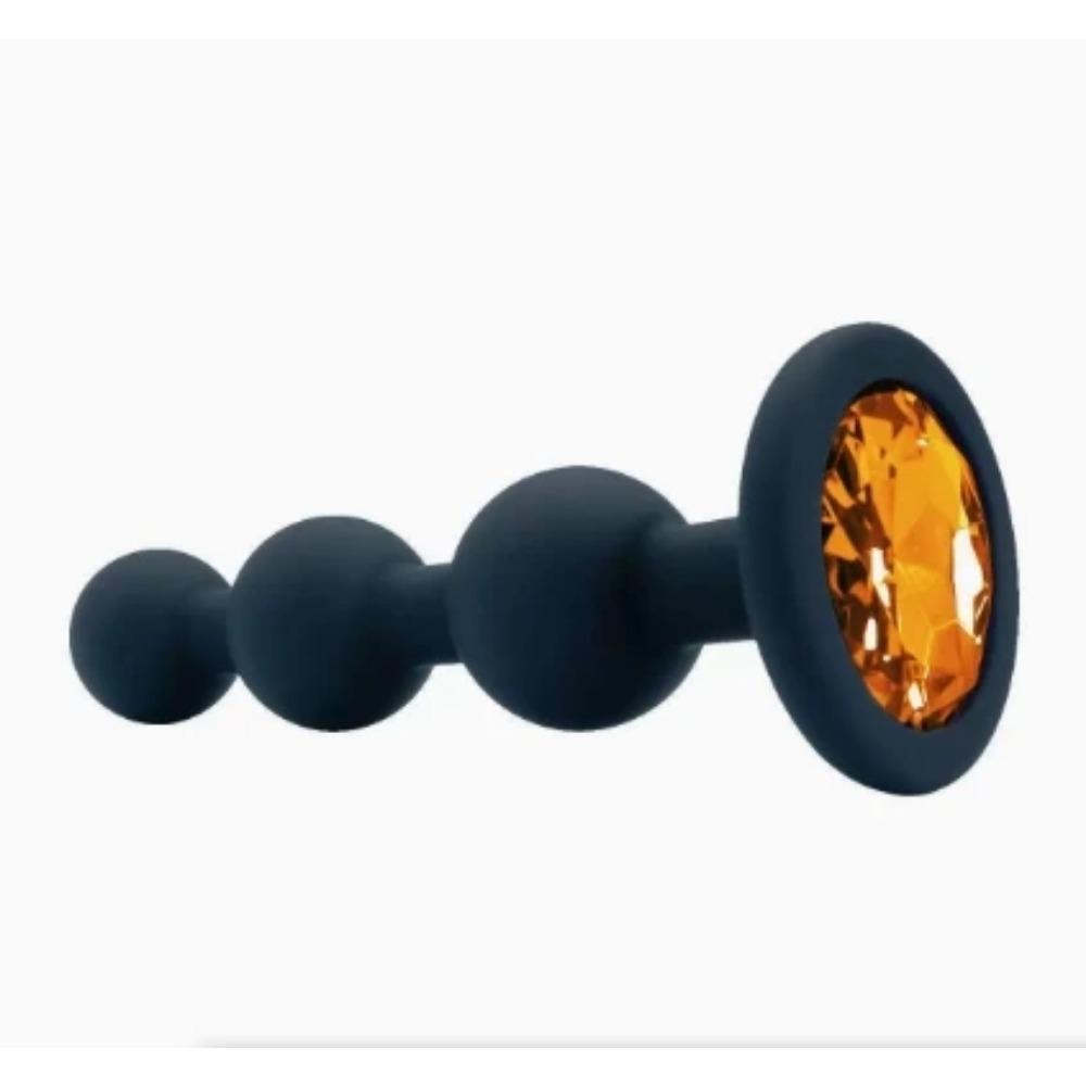 Butt Plug Men Silicone Anal Plug Women Adult Supplies Sex Toy for Couples Female Masturbator with Detachable Acrylic Diamond