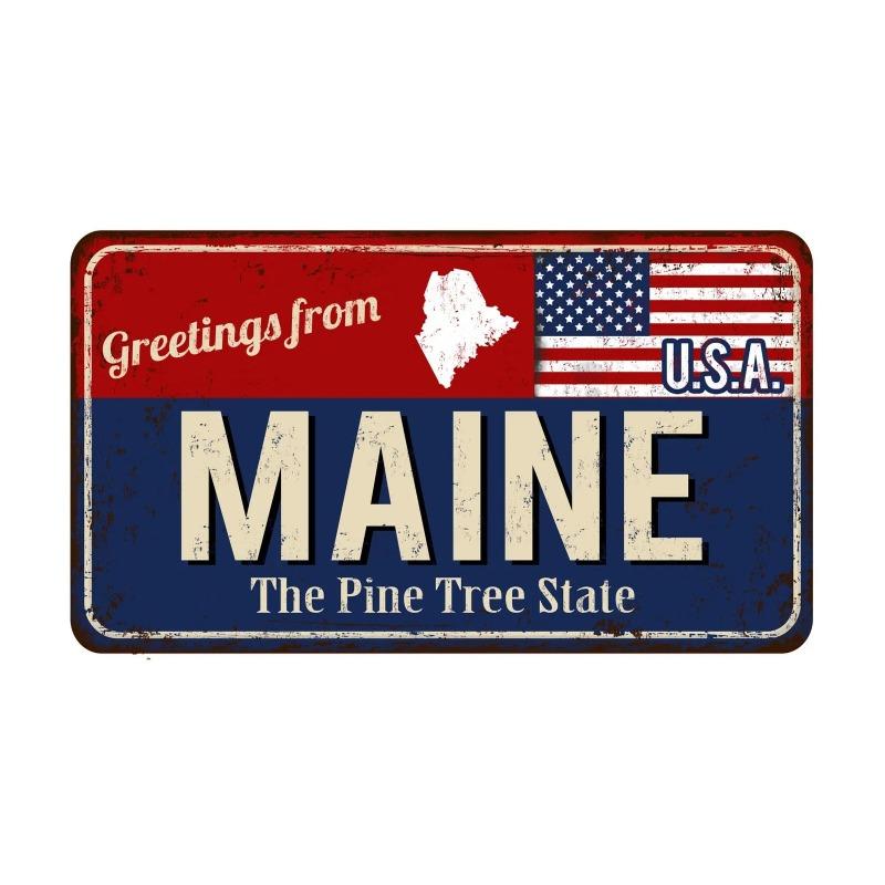 Motorcycle Metal Wall Sign, Garage Bar Decor Plaque 30x15cm